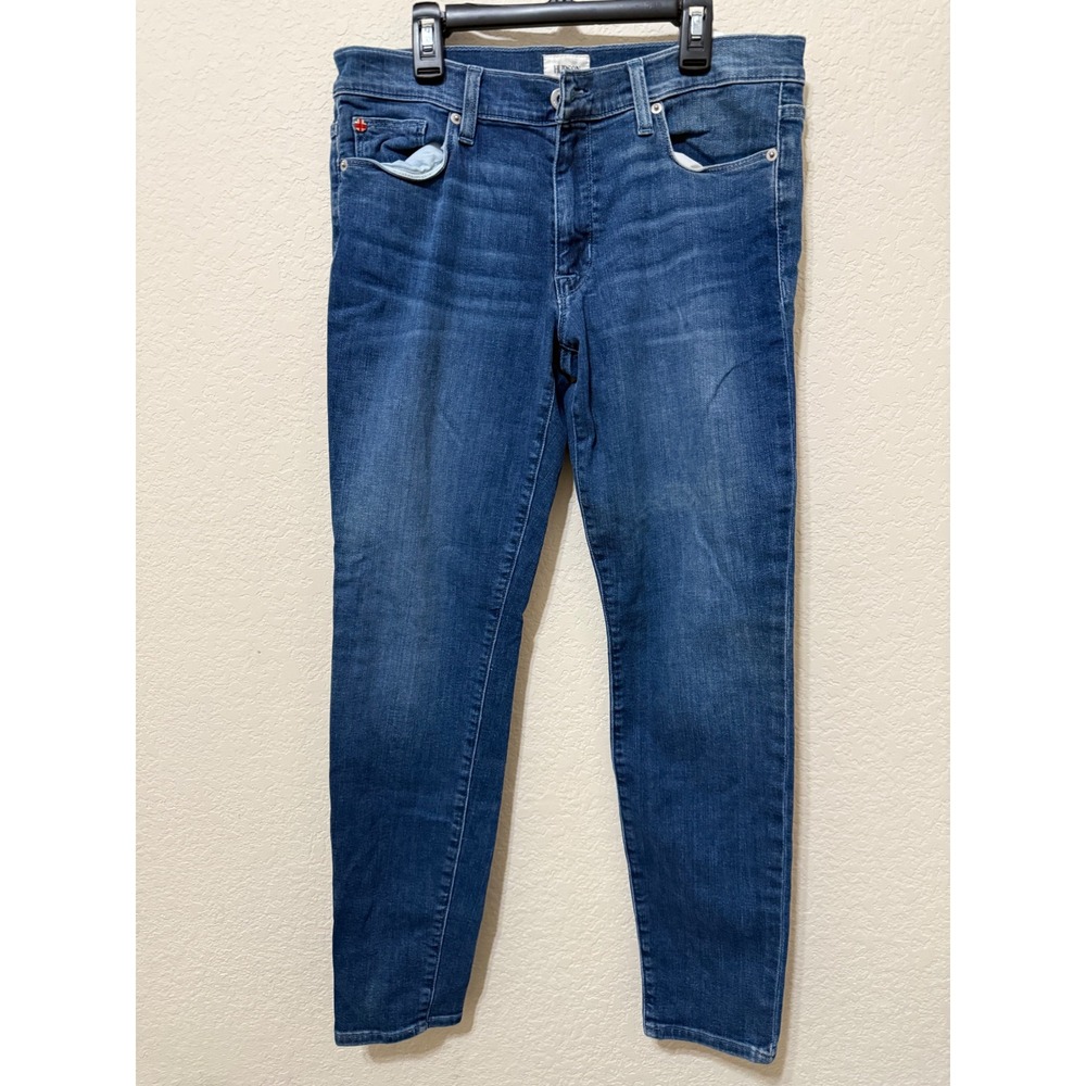 Hudson Krista Low Rise Super Skinny Ankle Jeans Blue Wash Denim‎